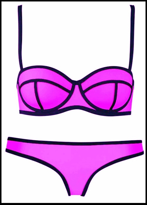 Pink Fuchsia Bandage Bikini